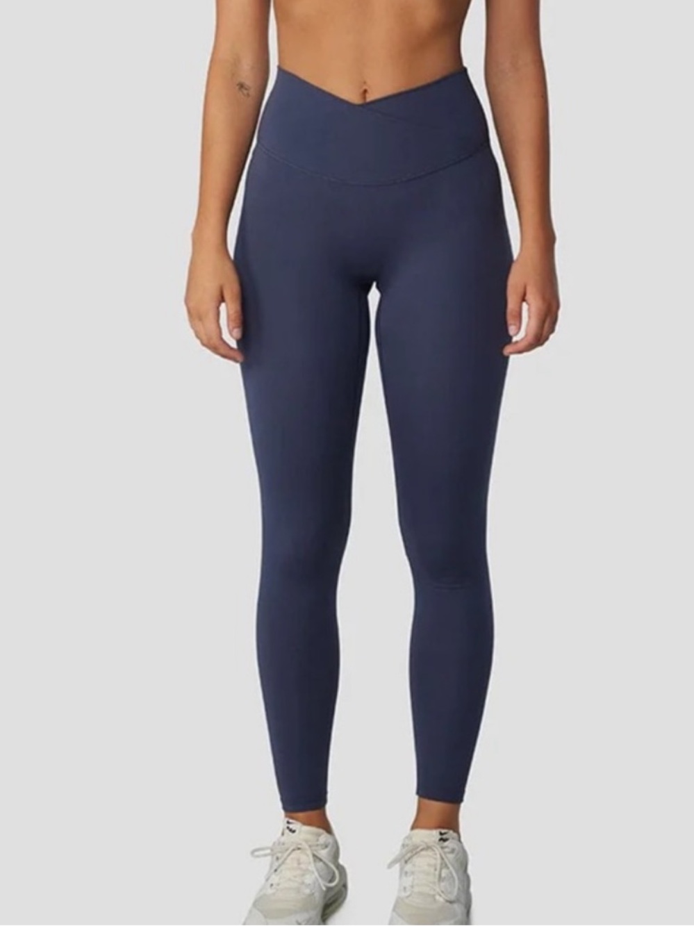 CSB Serenity cross over high waisted scrunch bum blue Leggings xs